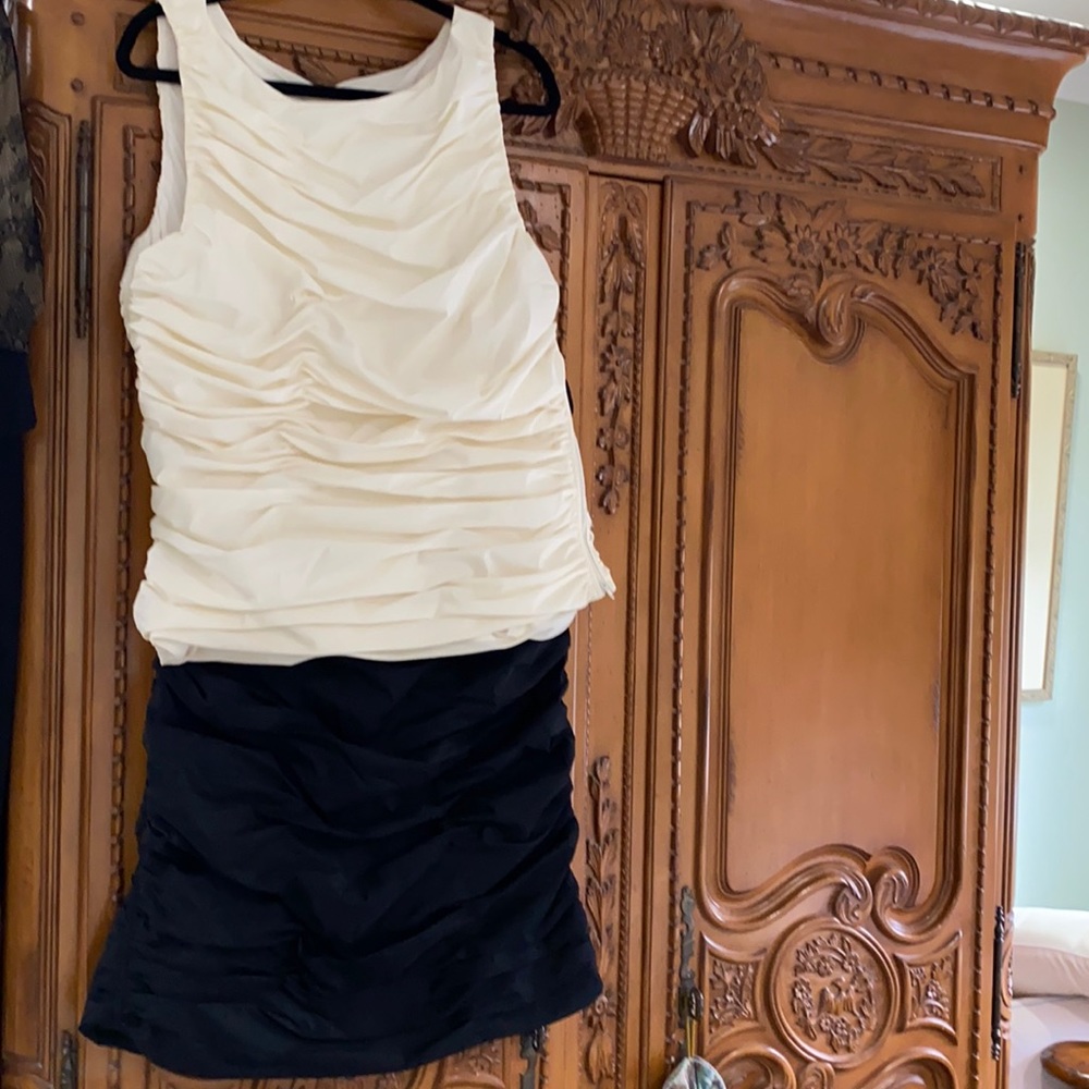 Calvin klein ruched skirt set